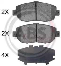 Комплект тормозных колодок A.B.S. 36923