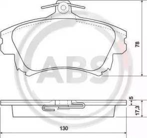 Комплект тормозных колодок A.B.S. 37020