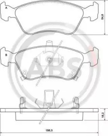 Комплект тормозных колодок A.B.S. 37029