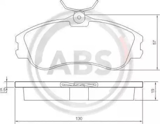 Комплект тормозных колодок A.B.S. 37152