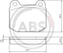 Комплект тормозных колодок A.B.S. 37326