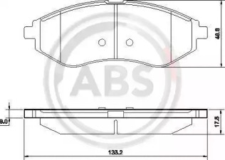 Комплект тормозных колодок A.B.S. 37352