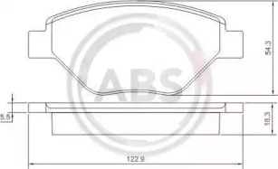 Комплект тормозных колодок A.B.S. 37398