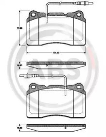 Комплект тормозных колодок A.B.S. 37408