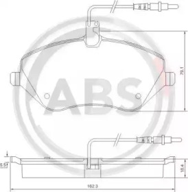 Комплект тормозных колодок A.B.S. 37431