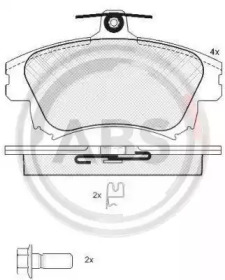 Комплект тормозных колодок A.B.S. 37521