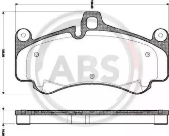 Комплект тормозных колодок A.B.S. 37572