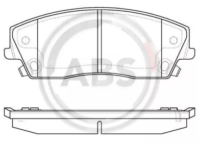 Комплект тормозных колодок A.B.S. 37609