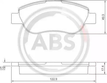 Комплект тормозных колодок A.B.S. 37623