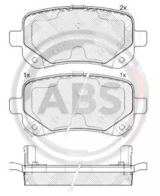 Комплект тормозных колодок A.B.S. 37733