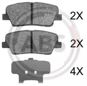 Комплект тормозных колодок A.B.S. 37795