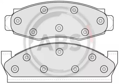 Комплект тормозных колодок A.B.S. 38091