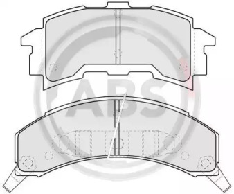 Комплект тормозных колодок A.B.S. 38262