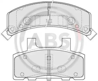 Комплект тормозных колодок A.B.S. 38368