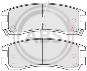 Комплект тормозных колодок A.B.S. 38508
