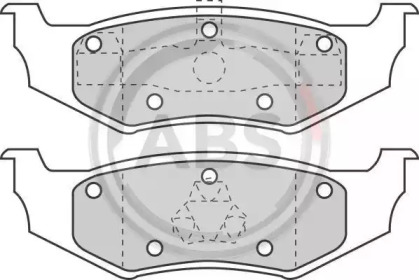 Комплект тормозных колодок A.B.S. 38641