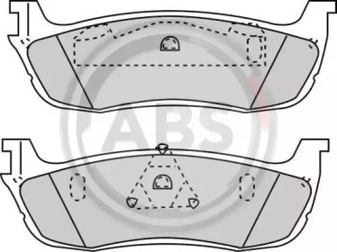 Комплект тормозных колодок A.B.S. 38711