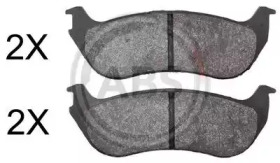 Комплект тормозных колодок A.B.S. 38881