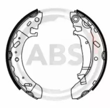 Комлект тормозных накладок A.B.S. 40716