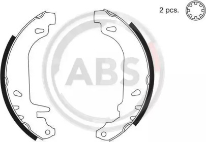 Комлект тормозных накладок A.B.S. 8135