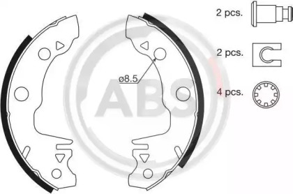 Комлект тормозных накладок A.B.S. 8304