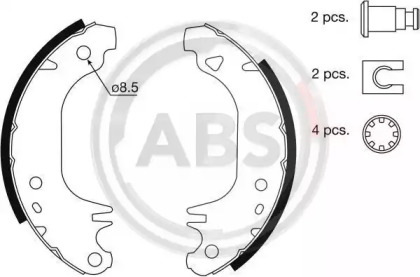 Комплект тормозных колодок A.B.S. 8916