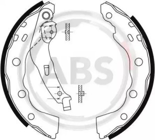 Комлект тормозных накладок A.B.S. 9088