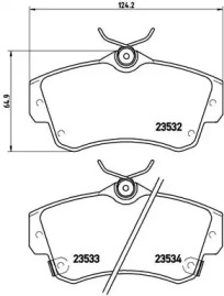 Комплект тормозных колодок A.B.S. P11012