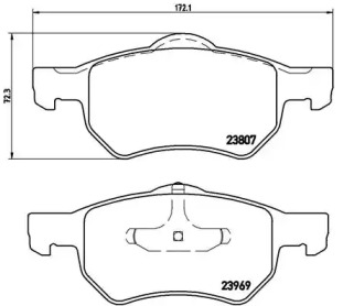 Комплект тормозных колодок A.B.S. P11013