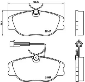 Комплект тормозных колодок A.B.S. P23043