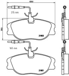 Комплект тормозных колодок A.B.S. P23061