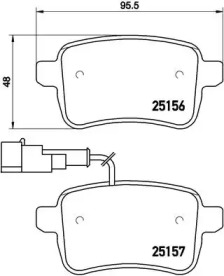 Комплект тормозных колодок A.B.S. P23133