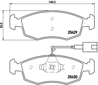 Комплект тормозных колодок A.B.S. P23138