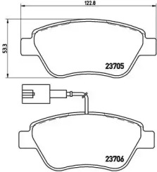 Комплект тормозных колодок A.B.S. P23141