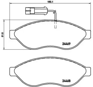 Комплект тормозных колодок A.B.S. P23143