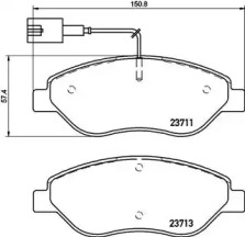 Комплект тормозных колодок A.B.S. P23145