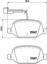 Комплект тормозных колодок A.B.S. P23146