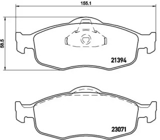 Комплект тормозных колодок A.B.S. P24037