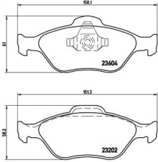 Комплект тормозных колодок A.B.S. P24055