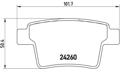 Комплект тормозных колодок A.B.S. P24063