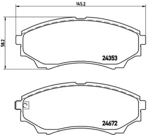 Комплект тормозных колодок A.B.S. P24086