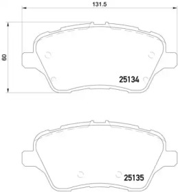 Комплект тормозных колодок A.B.S. P24151