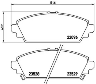 Комплект тормозных колодок A.B.S. P28031