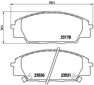 Комплект тормозных колодок A.B.S. P28032