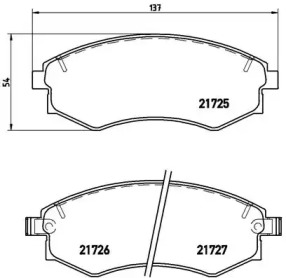 Комплект тормозных колодок A.B.S. P30022