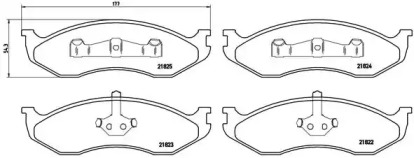 Комплект тормозных колодок A.B.S. P37004