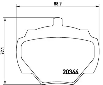 Комплект тормозных колодок A.B.S. P44001