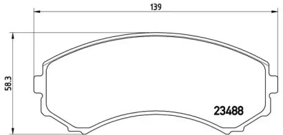 Комплект тормозных колодок A.B.S. P54029