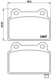 Комплект тормозных колодок A.B.S. P54052