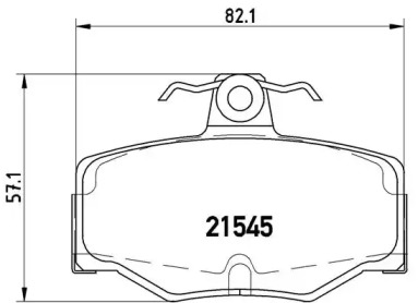 Комплект тормозных колодок A.B.S. P56024